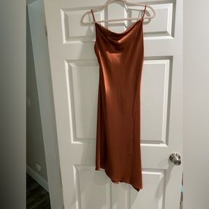 Pedal and pup midi silk dress